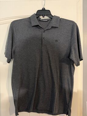 Travis Mathew Charcoal Heather Polo Shirt